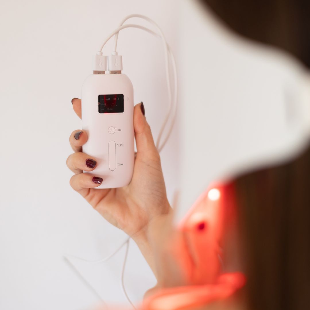 GLowLed ™ 2.0 LED Lichtherapie Gezichtsmasker  7 kleuren LED inclusief NIR