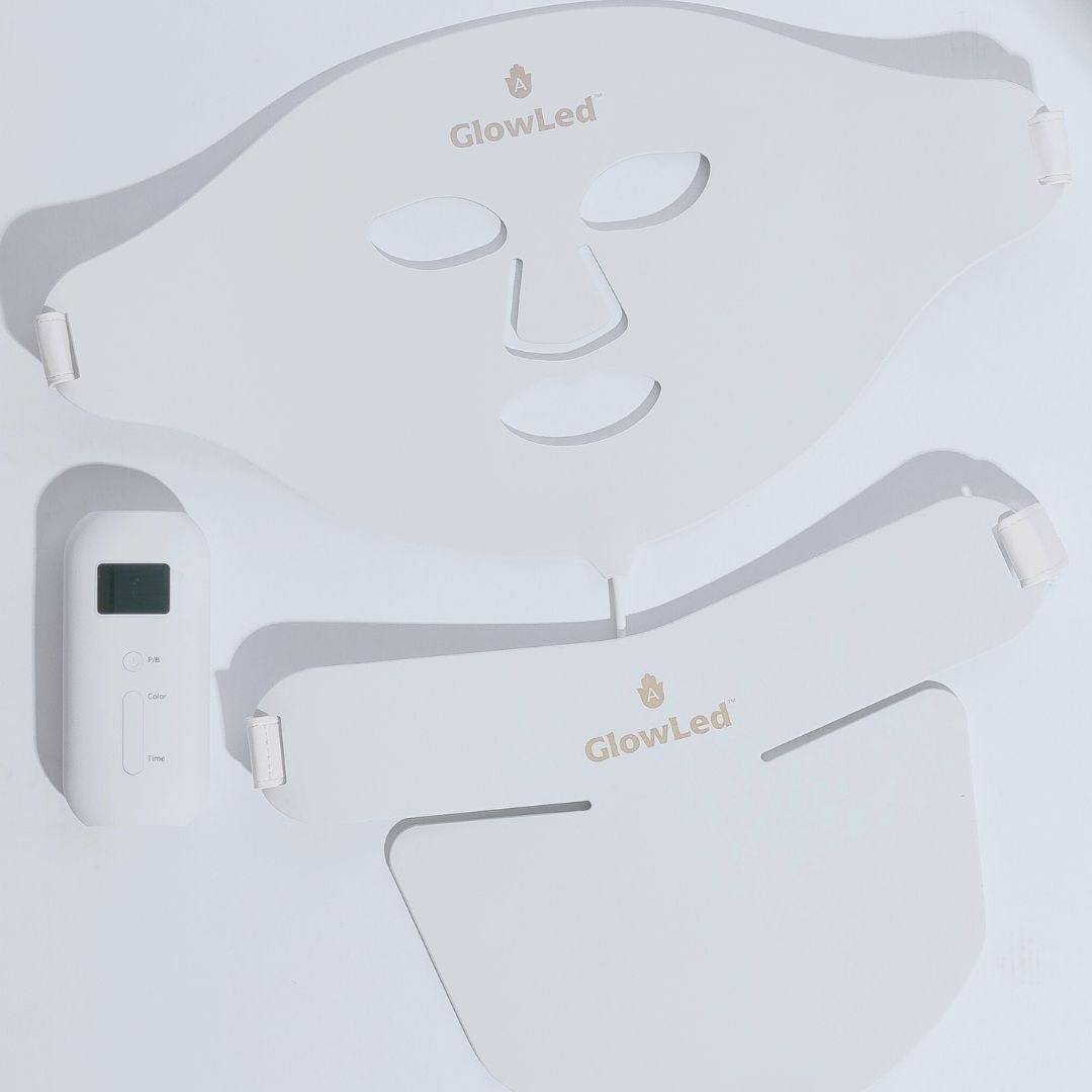 GLowLed ™ 2.0 LED Lichtherapie Gezichtsmasker  7 kleuren LED inclusief NIR