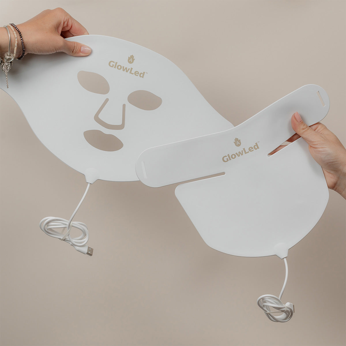 GLowLed ™ 2.0 LED Lichtherapie Gezichtsmasker  7 kleuren LED inclusief NIR