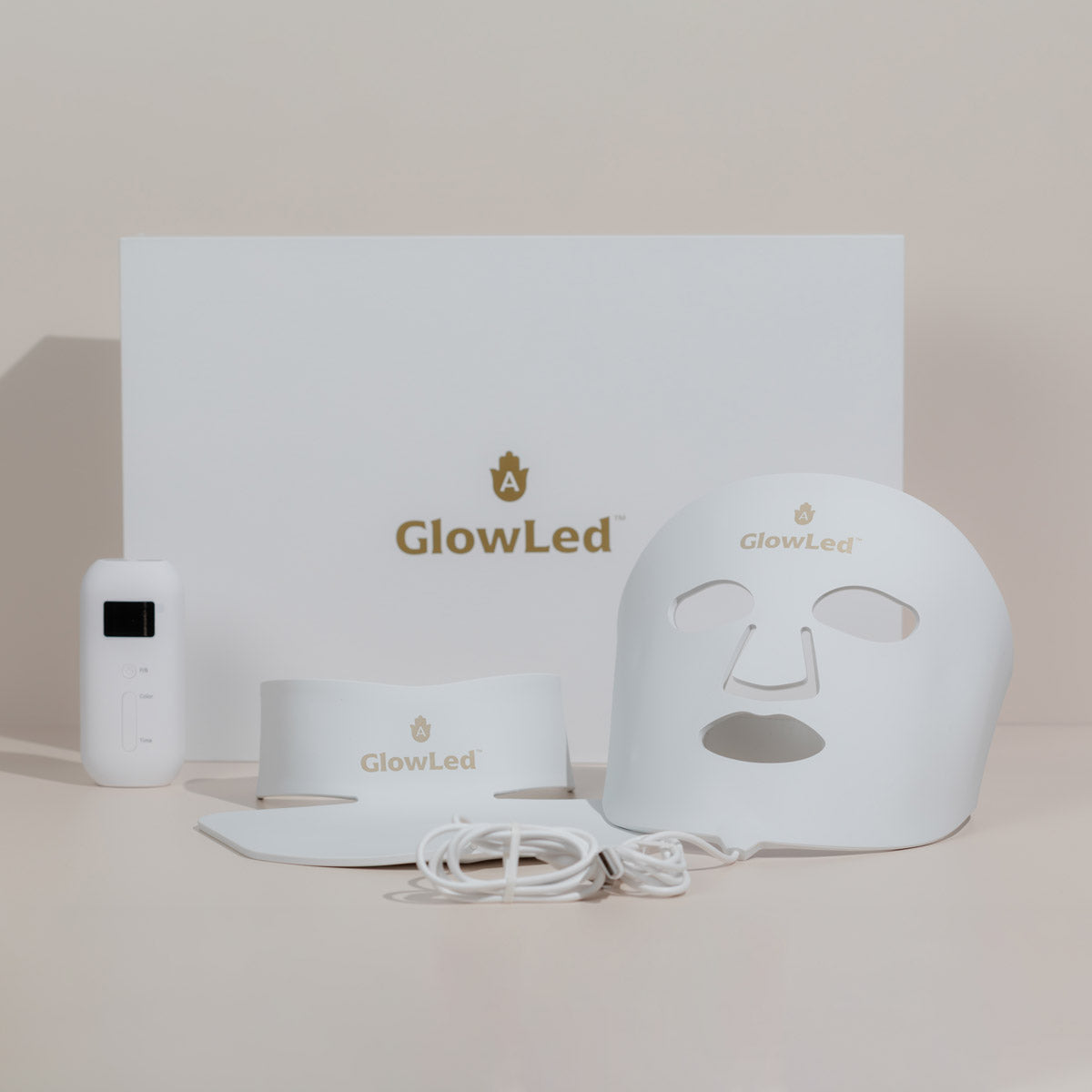 GLowLed ™ 2.0 LED Lichtherapie Gezichtsmasker  7 kleuren LED inclusief NIR